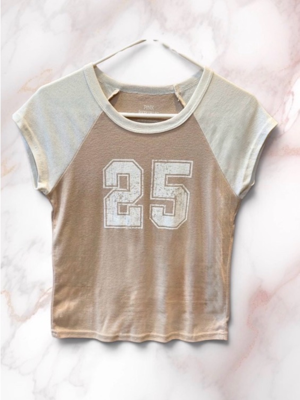 Pink Republic Two toned T-Shirt Jersey Sz L